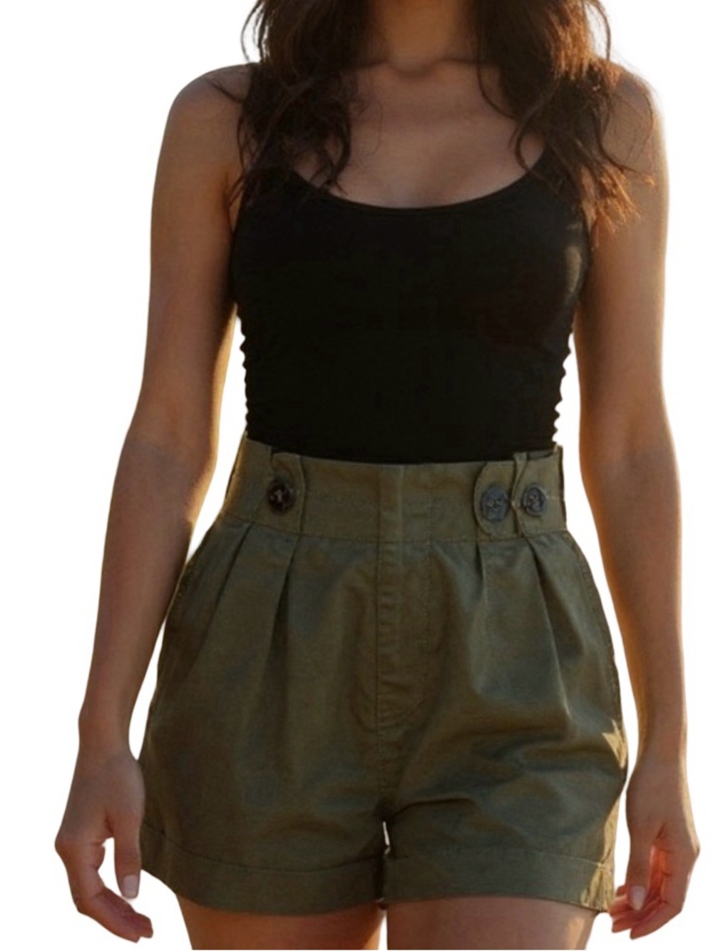 Khaki Shorts Women's Size Xs-S